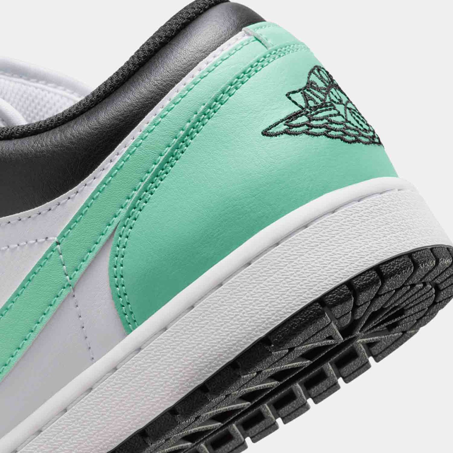 Up close rear view of Men's Jordan 1 Low.