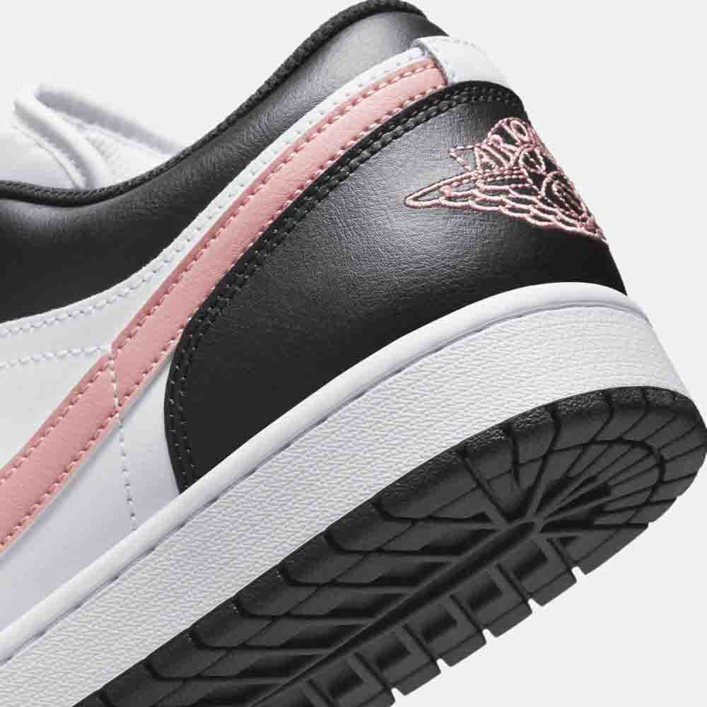 Up close, rear view of the Air Jordan 1 Low.