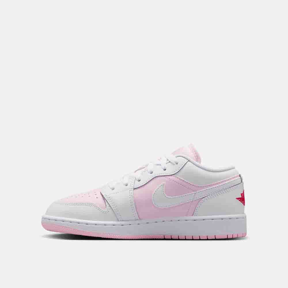 Side medial view of the Kids' Air Jordan 1 Low.