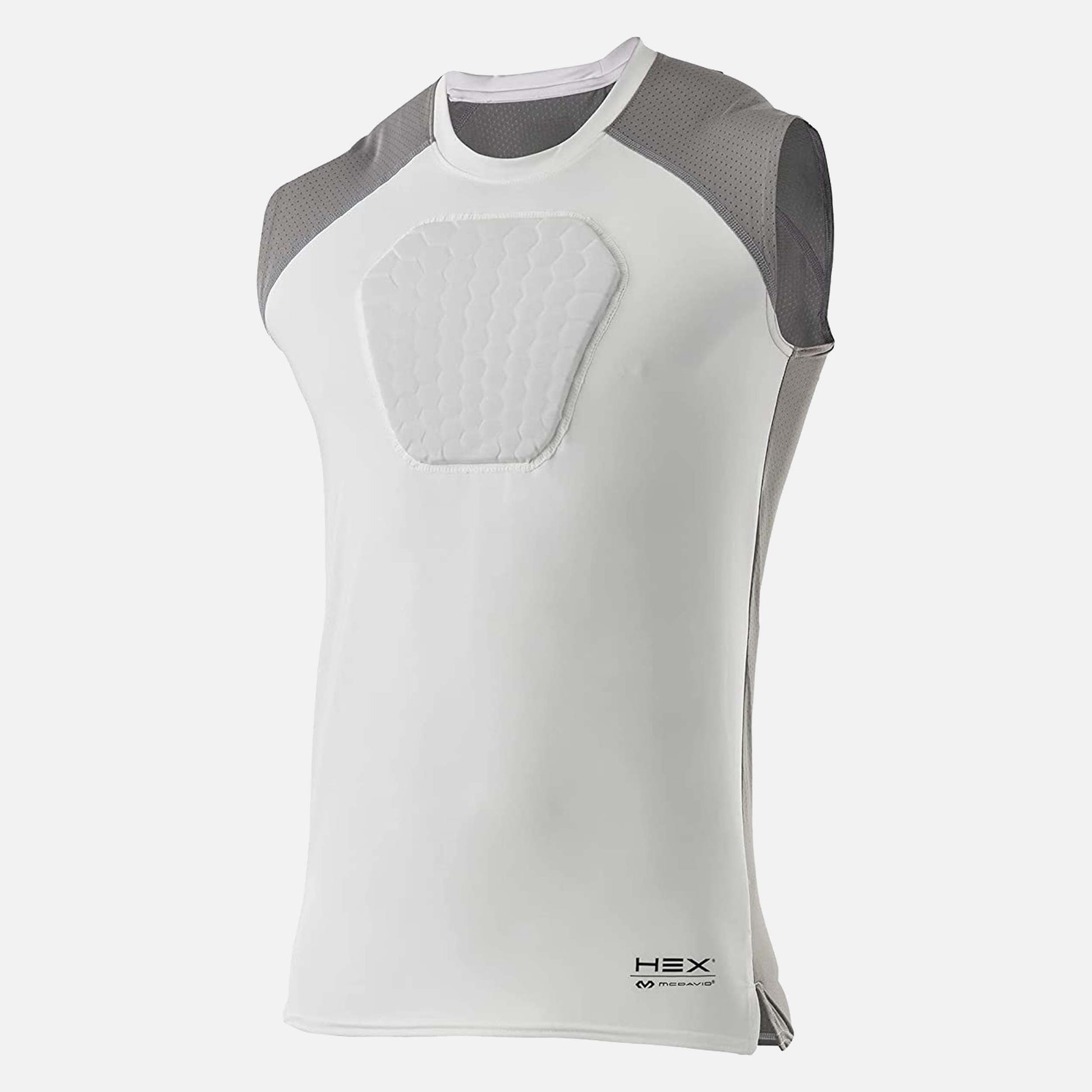 ADULT HEXPAD STERNUM SHIRT WHITE XL - SV SPORTS