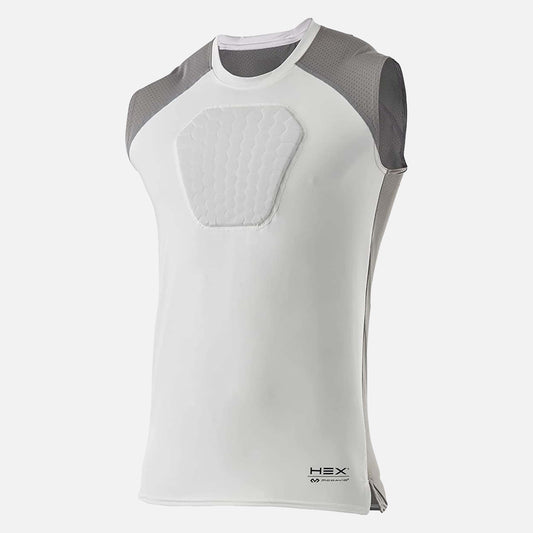 ADULT HEXPAD STERNUM SHIRT WHITE XL - SV SPORTS