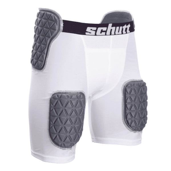 Schutt Adult Protect Tri All-in-One Football Girdle, White