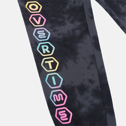 Up close view of pant leg on the Overtime Aura Dye Joggers.