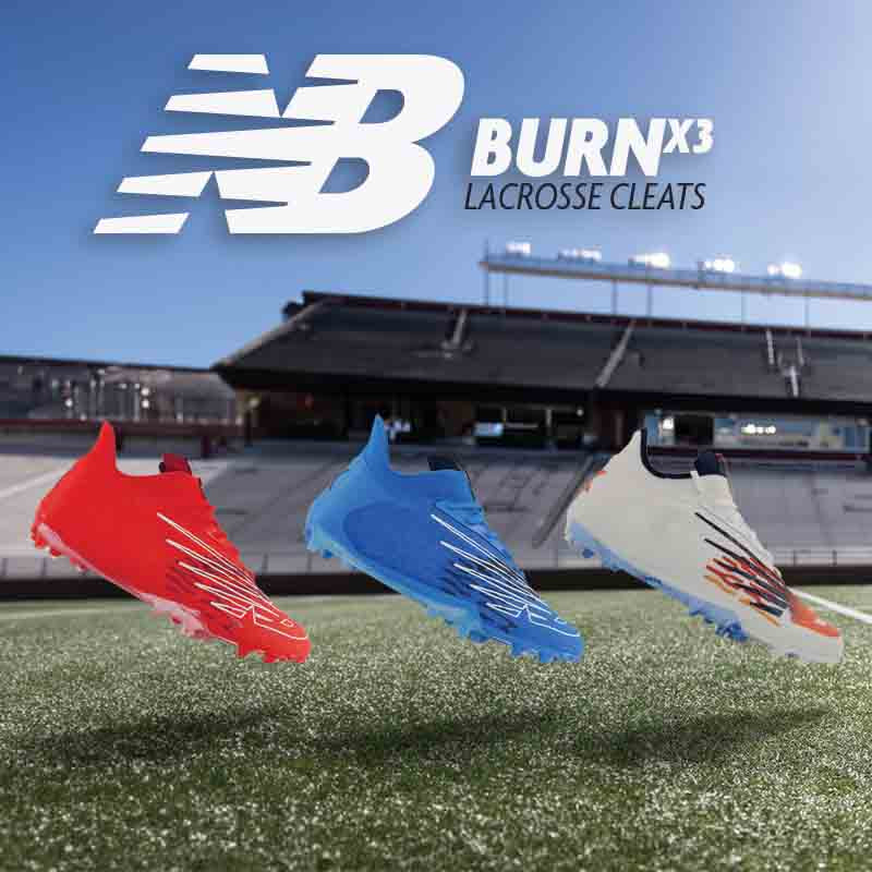 New Balance mobile lacrosse cleat clickable banner