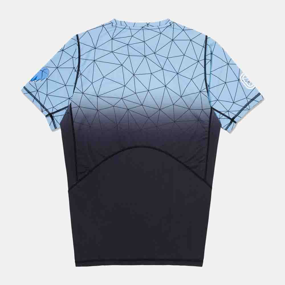 Rear view of the Overtime Cold Hearts Valid Compression Tee.