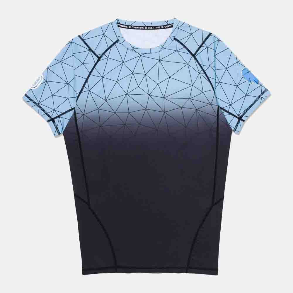 Front view of the Overtime Cold Hearts Valid Compression Tee.
