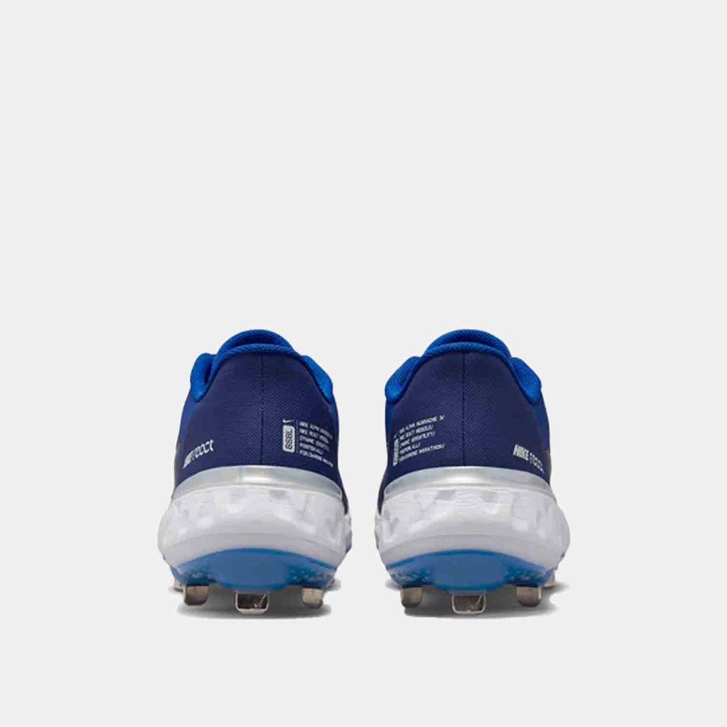 Rear view of the Men's Alpha Huarache Elite 3 Low Metal Baseball Cleats.