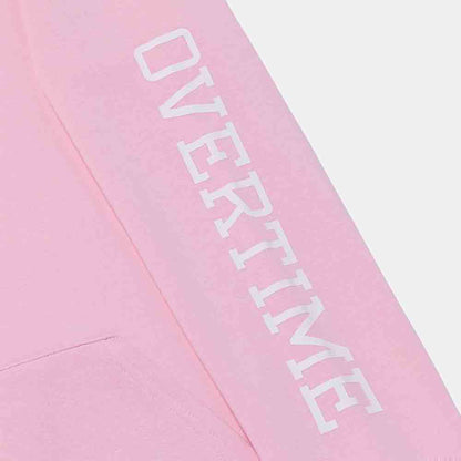 Up close view of sleeve on the Youth Overtime Classic Hoodie.