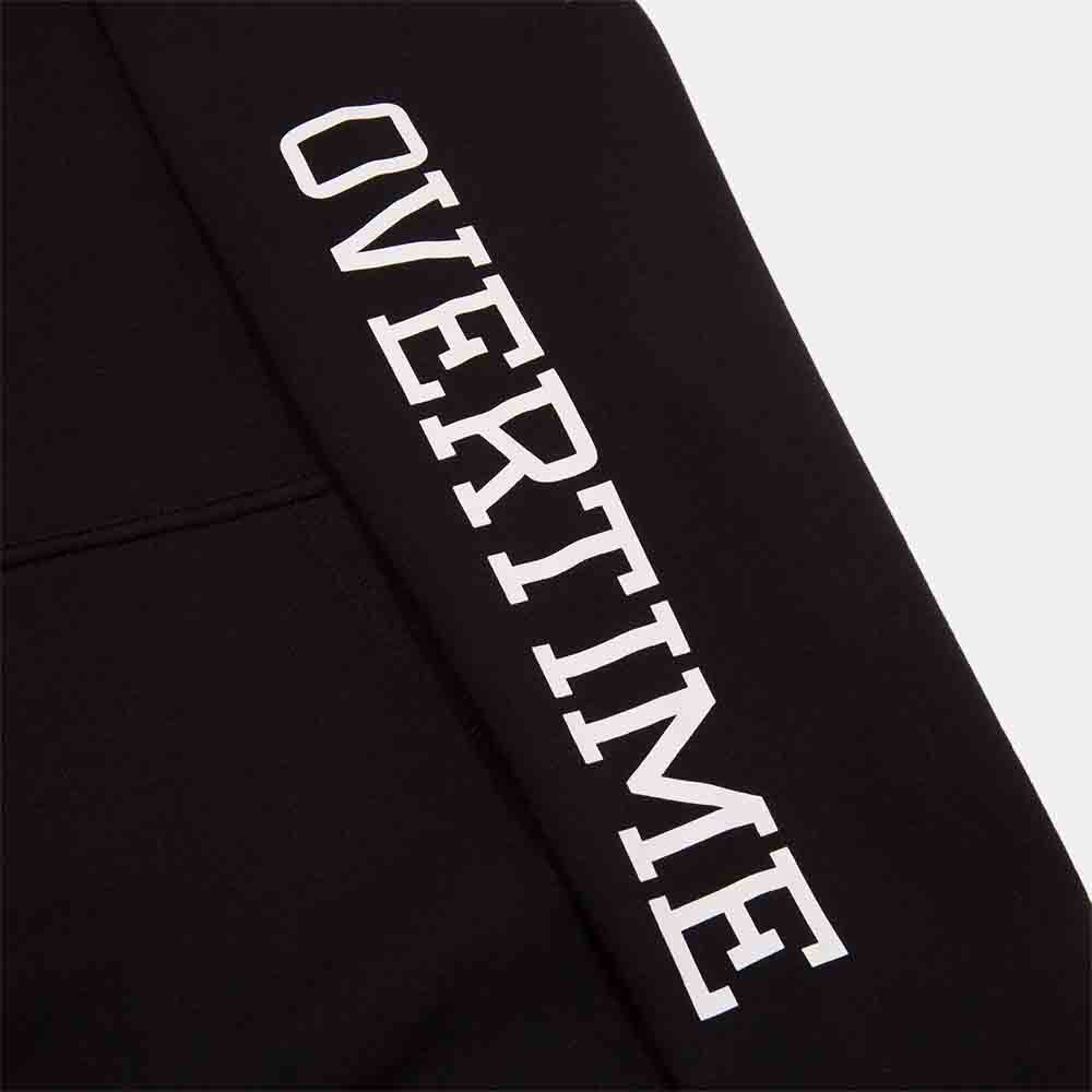 Up close view of sleeve on the Youth Overtime Classic Hoodie.