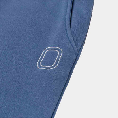 Up close view of emblem on the Overtime Classic Jogger.
