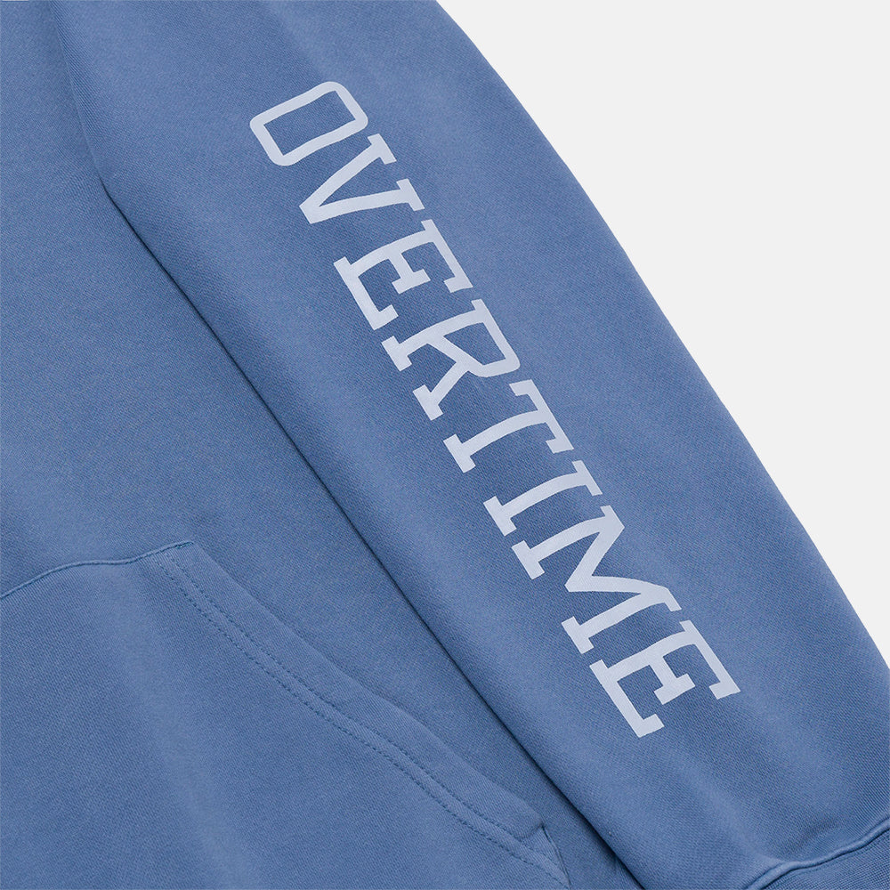 Up close view of sleeve on the Overtime Classic Hoodie.