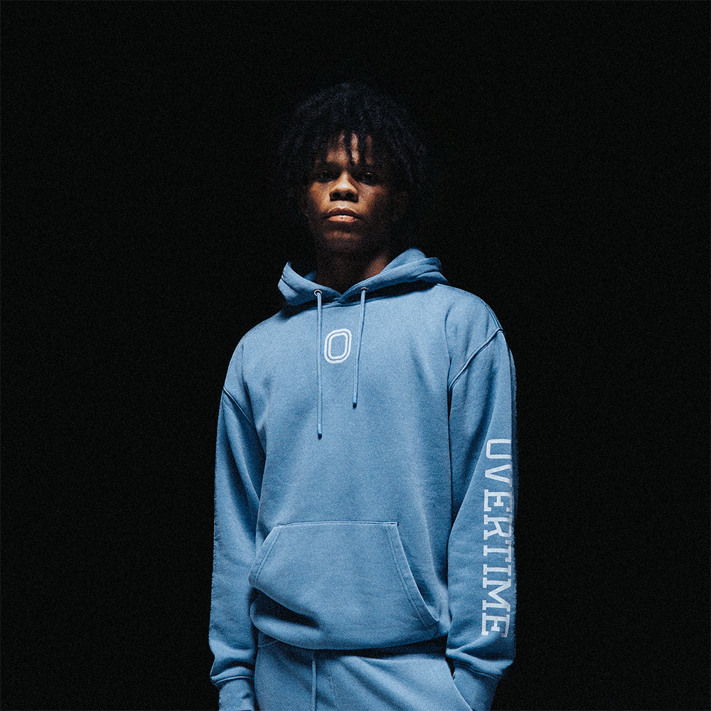 Front view of the Overtime Classic Hoodie.