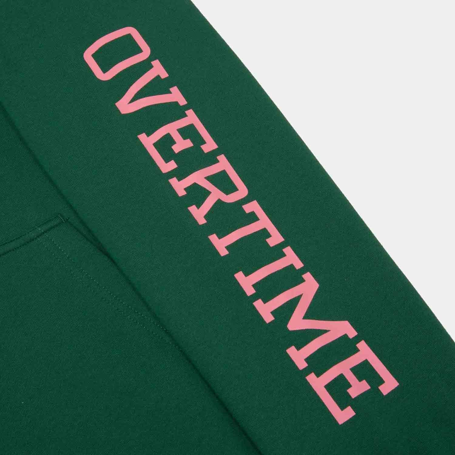 Up close view of sleeve on the Overtime Classic Hoodie.