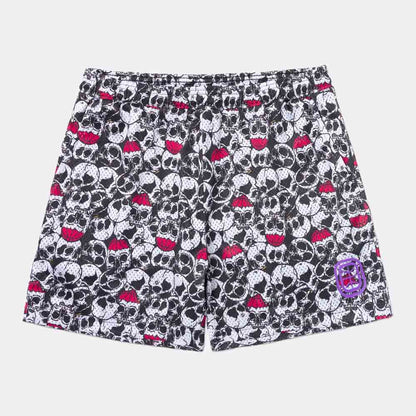 Front view of the City Reapers Skull Shorts.