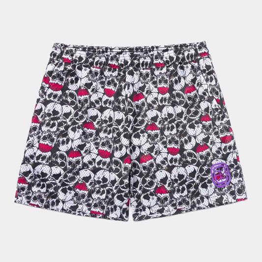Front view of the City Reapers Skull Shorts.