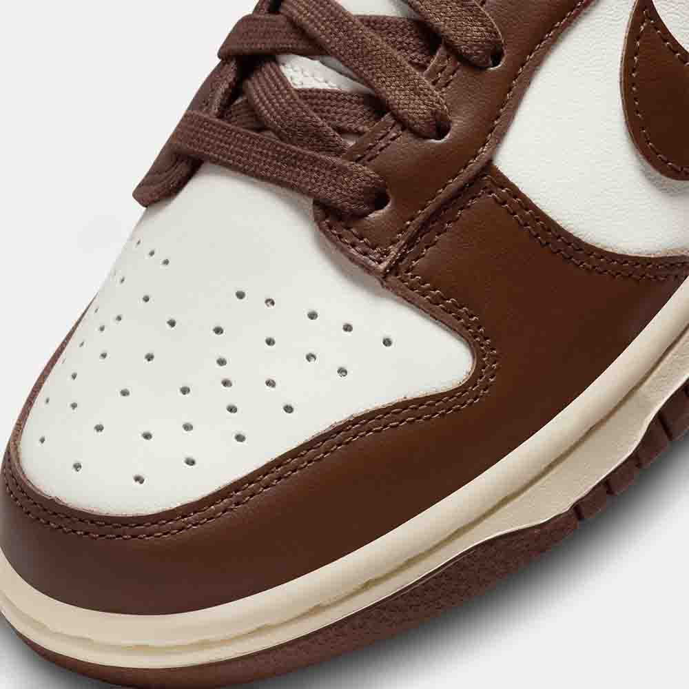 Up close, front view of the Women's Nike Dunk Low.