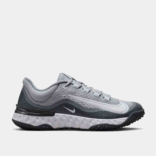 Side view of the Men's Alpha Huarache Elite 4 Turf Baseball Shoes.