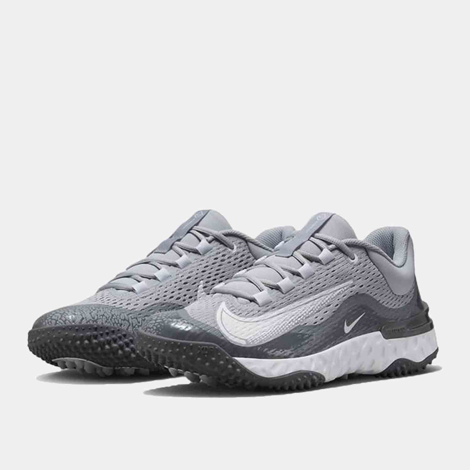 Front view of the Men's Alpha Huarache Elite 4 Turf Baseball Shoes.