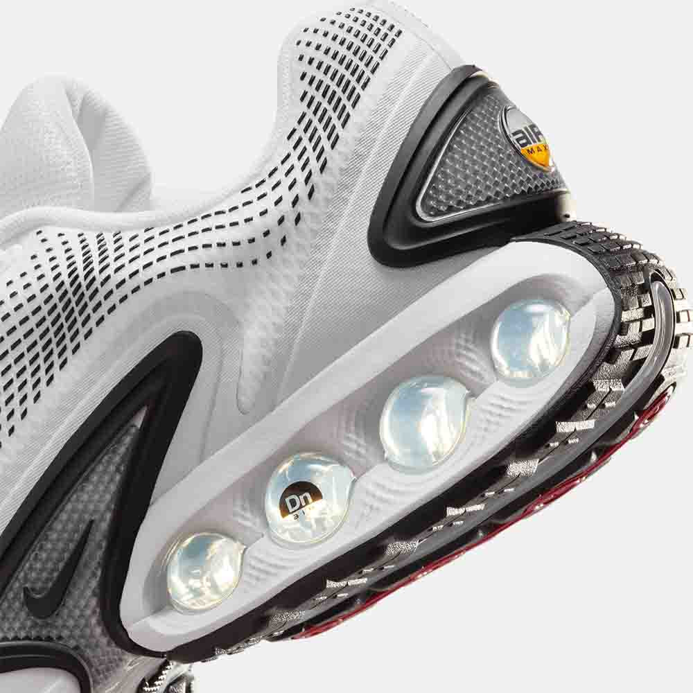 Up close, rear view of the Men's Nike Air Max Dn.