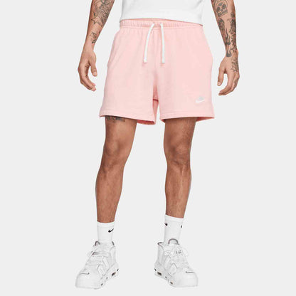 Front view of the Nike Men's Club Fleece French Terry Flow Shorts.