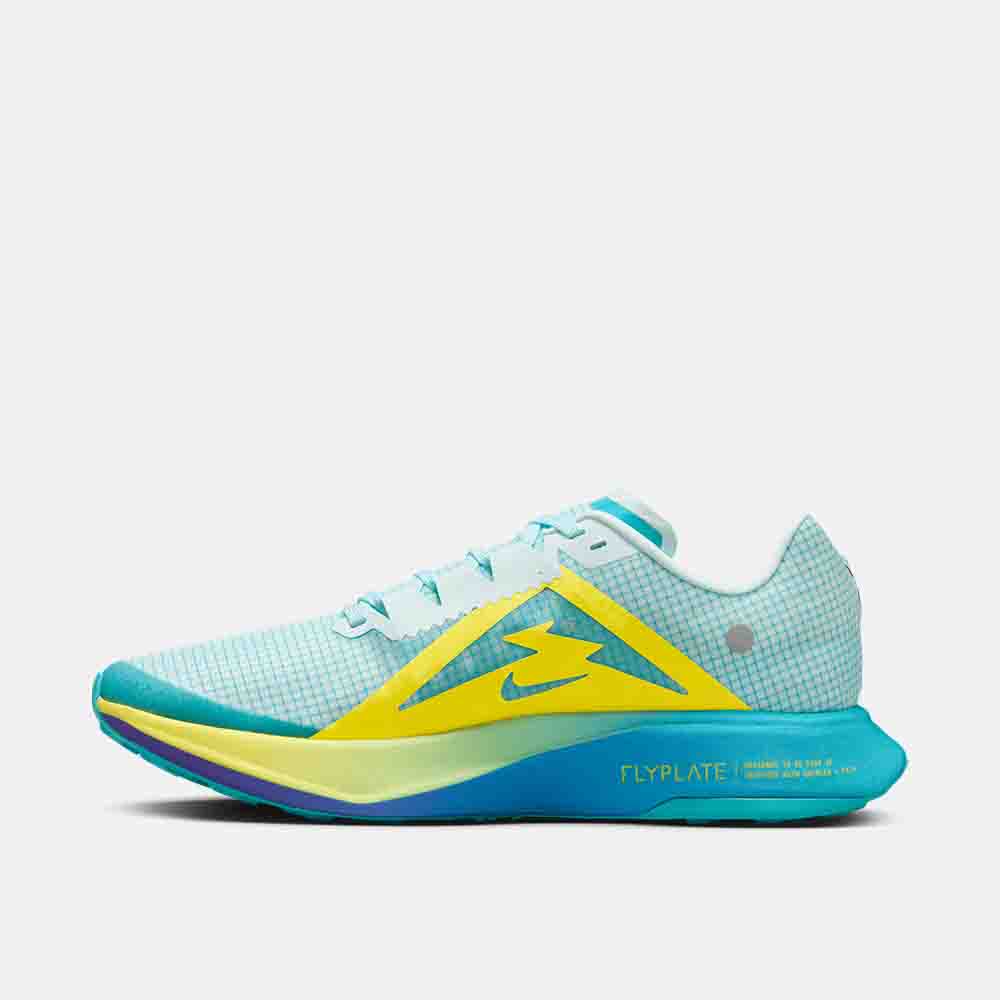 Side medial view of the Men's Nike Ultrafly Trail Running Shoes.