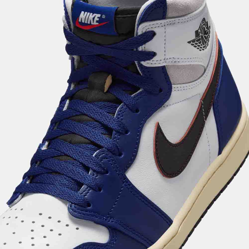 Up close, front view of the Air Jordan 1 High OG "Rare Air".