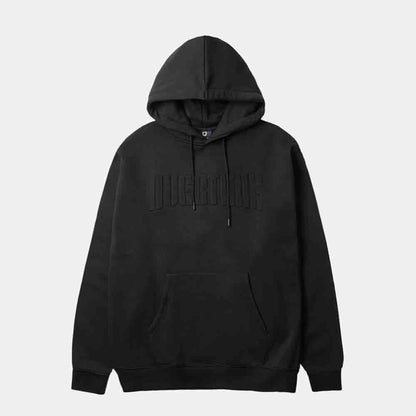 Front view of the Overtime Embossed Hoodie.