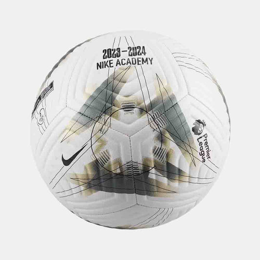 Front view of the Nike Premier League Academy Soccer Ball.