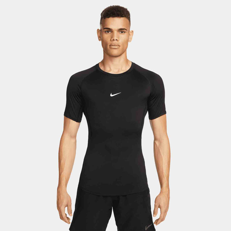 Front view of the Men's Nike Dri-FIT Tight Short-Sleeve Fitness Top.