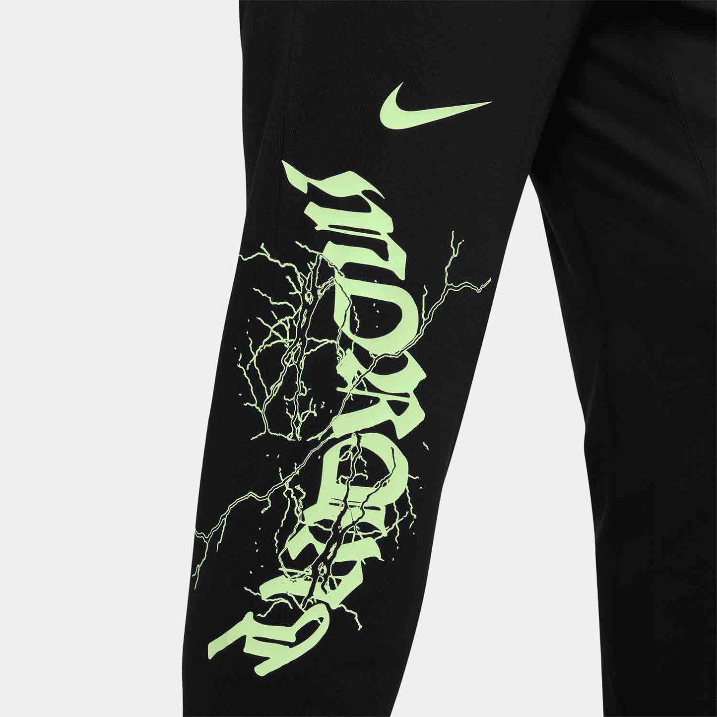 Up close view of pant leg on the Nike Men's Dri-FIT Jogger Basketball Pants.