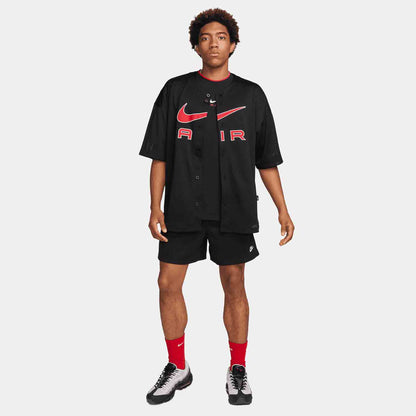 Full body view wearing the Men's Mesh Flow Shorts.
