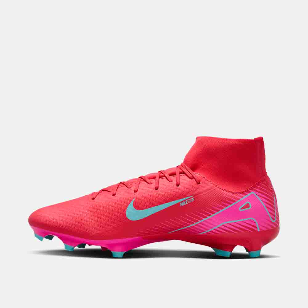 Side medial view of the Nike Mercurial Superfly 10 Academy Soccer Cleats.