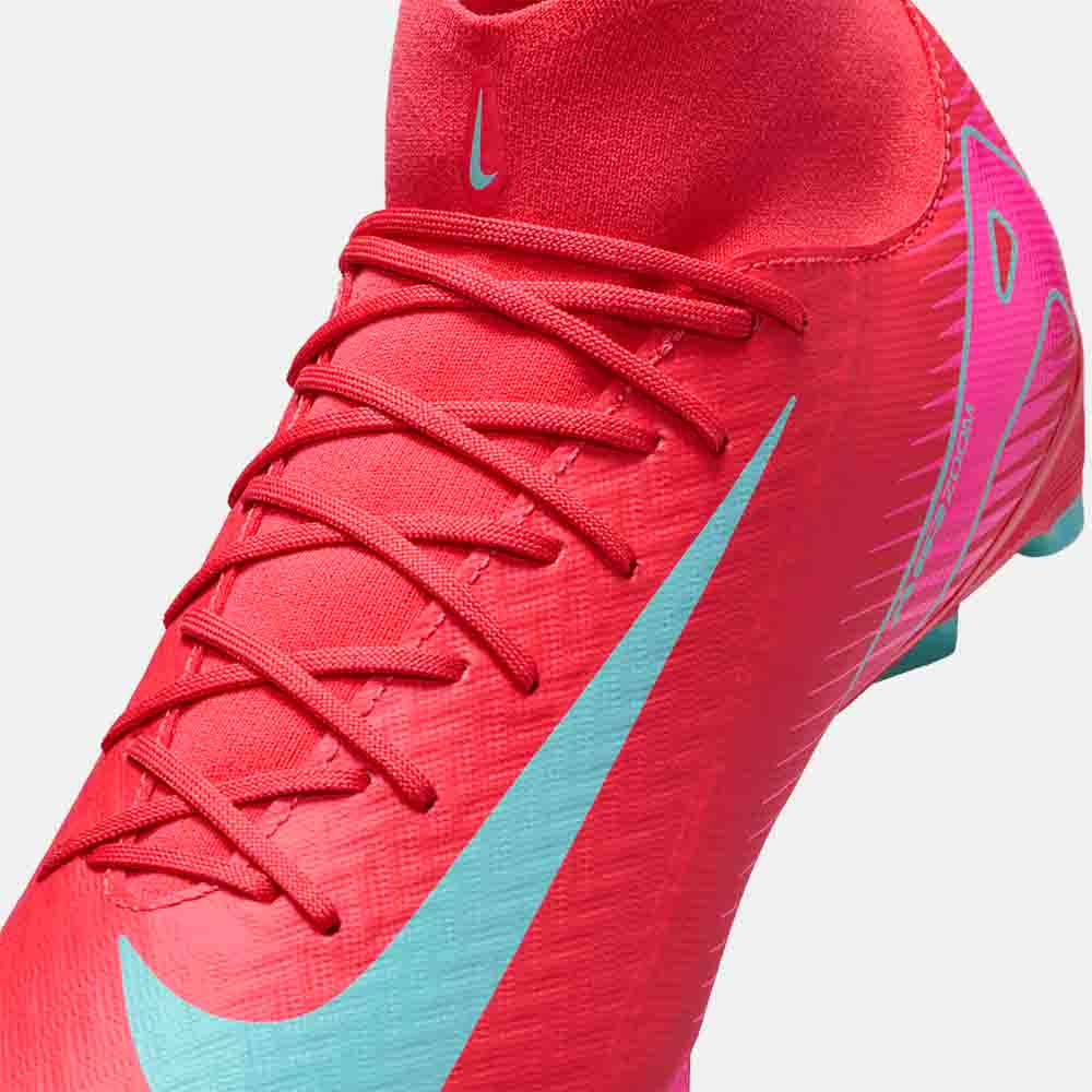 Up close, front view of the Nike Mercurial Superfly 10 Academy Soccer Cleats.