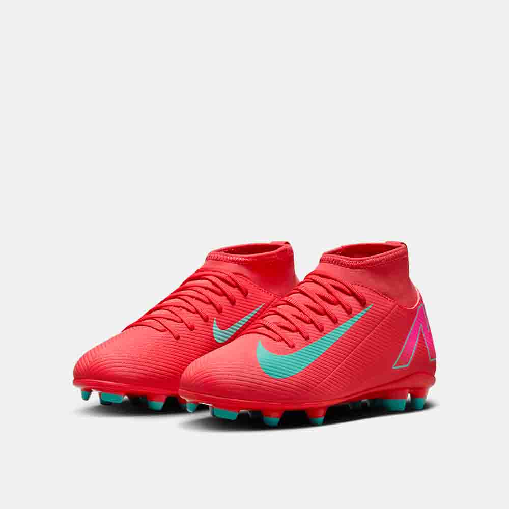 Front view of the Nike Kids' Mercurial Superfly 10 Club Soccer Cleats.