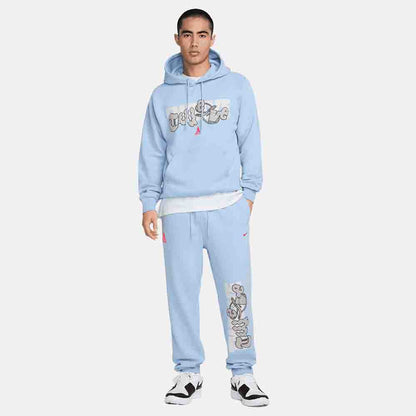 Full body, front view of the Nike Men's "JA" Fleece Basketball Jogger Pants.
