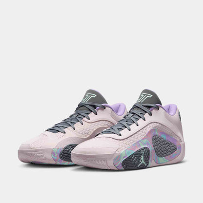 Front view of the Jordan Tatum 2 'Sidewalk Chalk'.