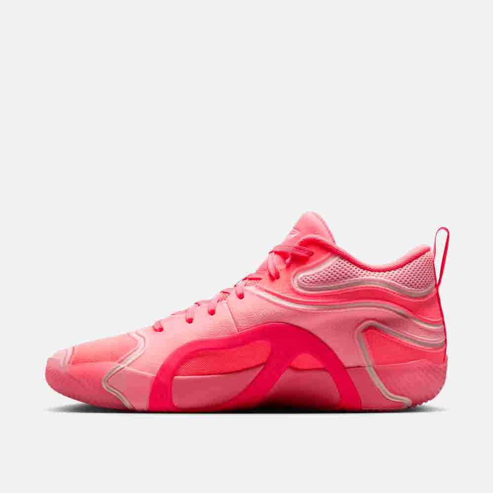 Side medial view of the Jordan Tatum 3 "Pink".