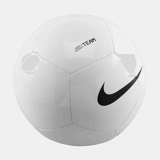 Front view of the Nike Pitch Soccer Ball.