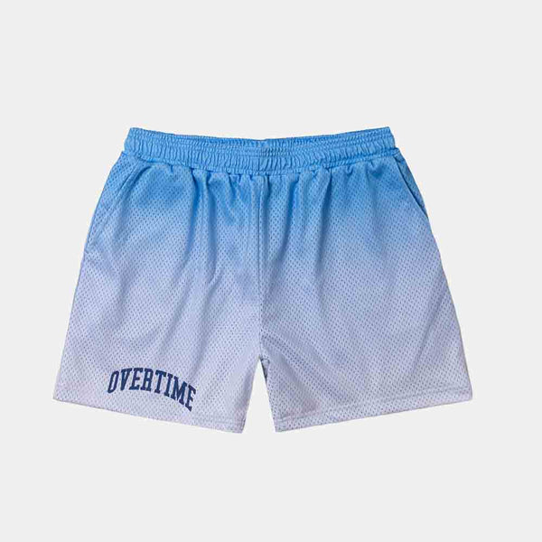 Front view of the Overtime Classic Gradient Mesh Shorts.