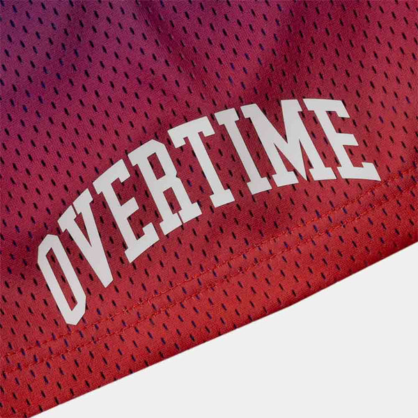 Up close view of the Classic Gradient Mesh Shorts.