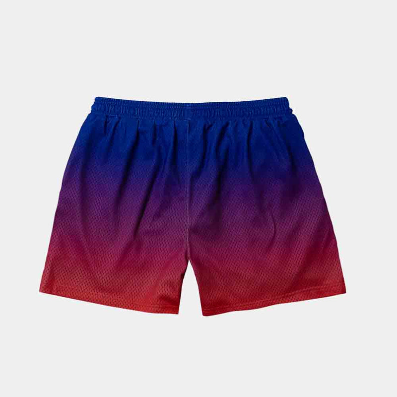 Rear view of the Classic Gradient Mesh Shorts.