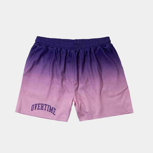 Front view of the Overtime Classic Gradient Mesh Shorts.