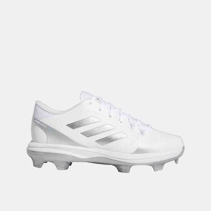 Side view of the Adidas Women's Purehustle 2 TPU Softball Cleats.
