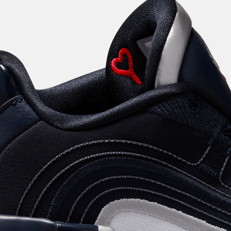 Up close, side view of the Jordan Luka 4 "Navidor".