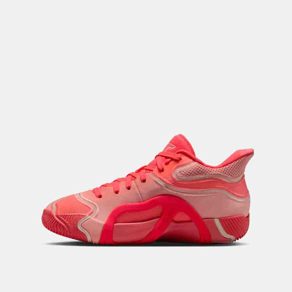 Side medial view of the Kids' Tatum 3 "Pink".