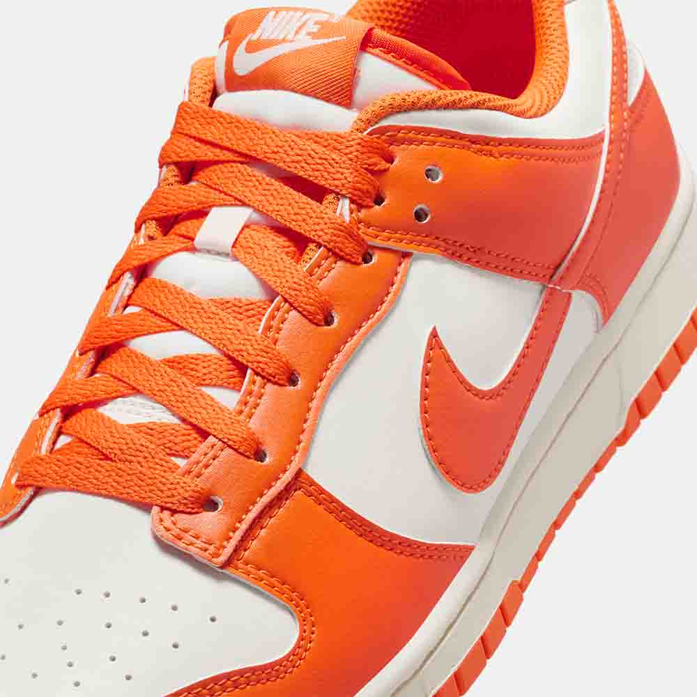 Up close, front view of the Men's Nike Dunk Low Retro.