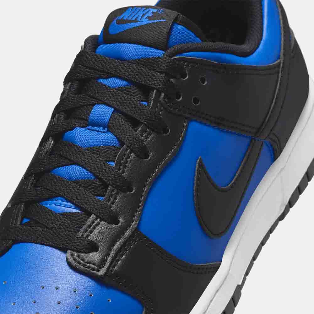 Up close, front view of the Men's Nike Dunk Low Retro.
