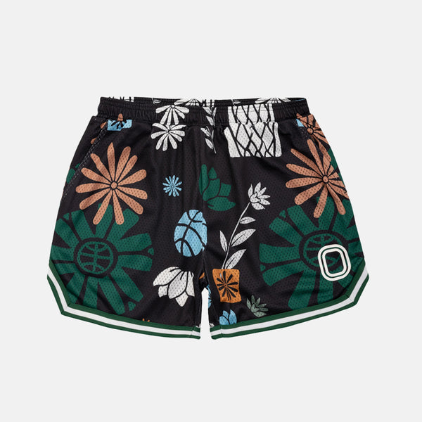 Hip Floral Mesh Shorts