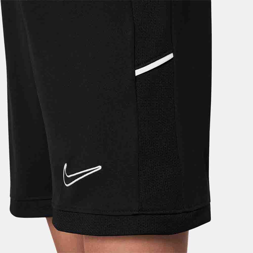 Up close, side view of the Kids' Nike Academy Dri-FIT 7" Soccer Shorts.