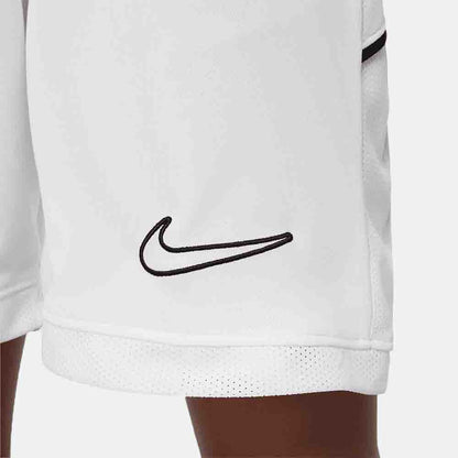 Up close, side view of the Kids' Nike Academy Dri-FIT 7" Soccer Shorts.